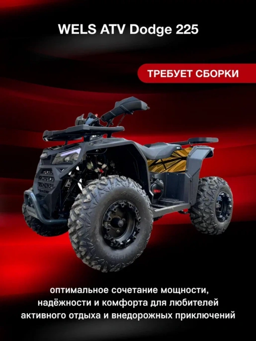 Квадроцикл WELS ATV Dodge 225 Basic (Вертикальный двигатель)