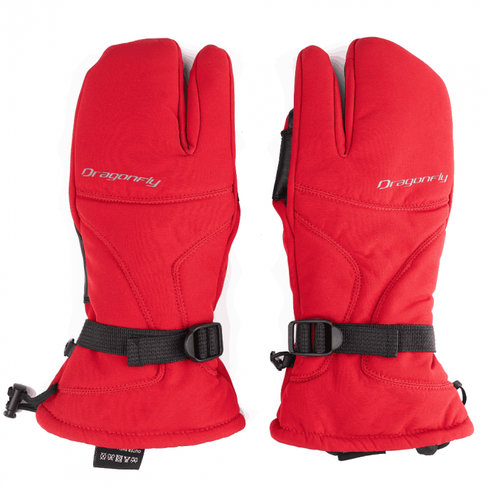 Варежки снегоходные DF SNOWMOBILE MITTENS Red