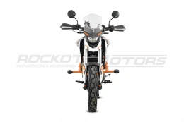 Мотоцикл турэндуро ROCKOT HOUND 2.0 (белый/оранжевый)