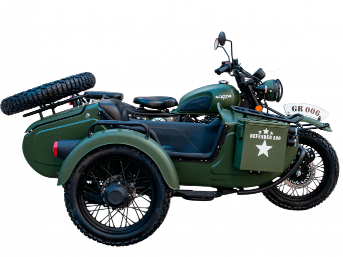 Мотоцикл с коляской GROZA DEFENDER 500 (4T EFI)