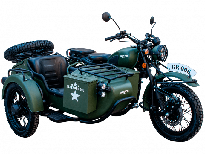 Мотоцикл с коляской GROZA DEFENDER 500 (4T EFI)
