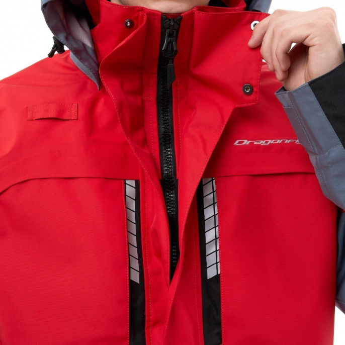Мембранная куртка QUAD PRO Red - Grey